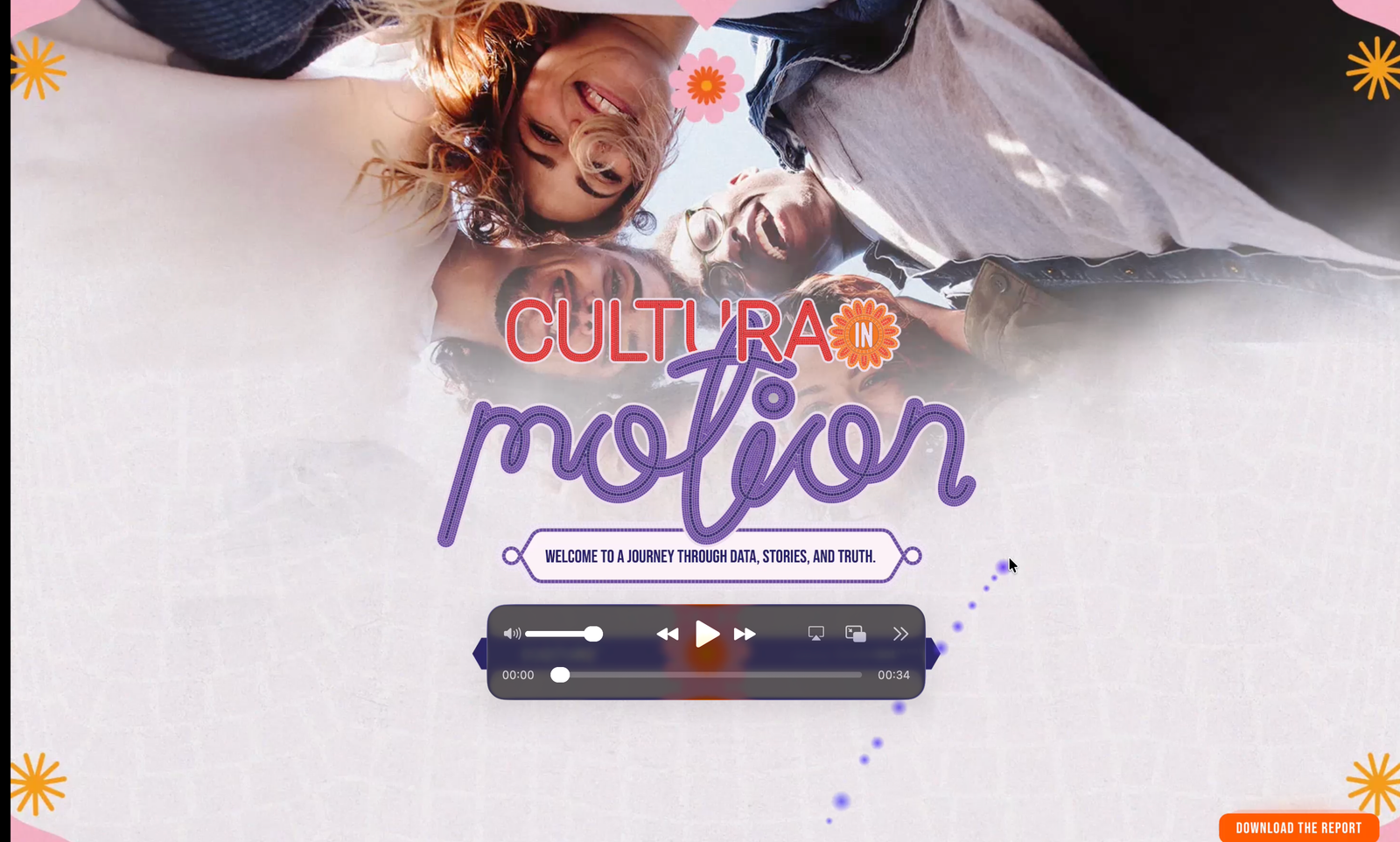 Cultura in Motion event website — UI/UX and web development by Juan David Avellaneda