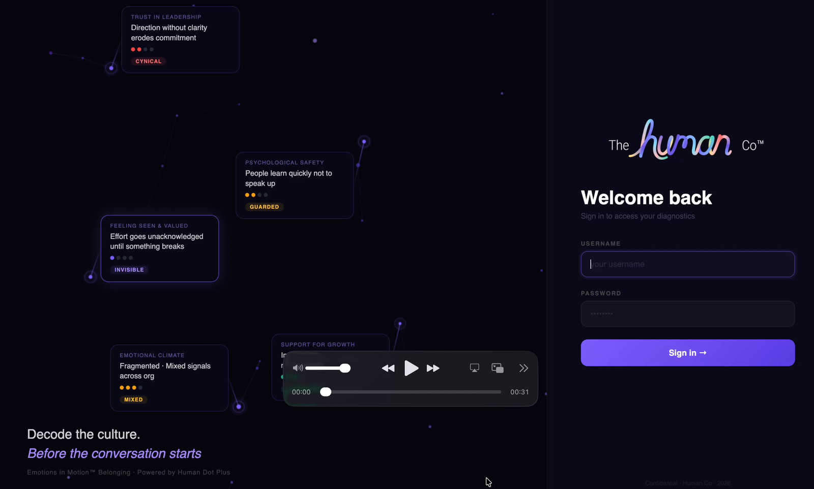 Humanco corporate website — branding and web design by Juan David Avellaneda