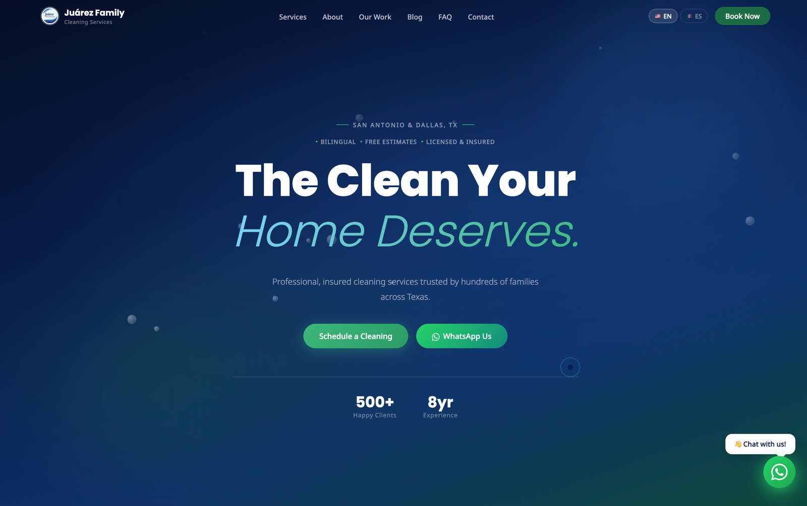 Juarez Family website — branding and web design by Juan David Avellaneda